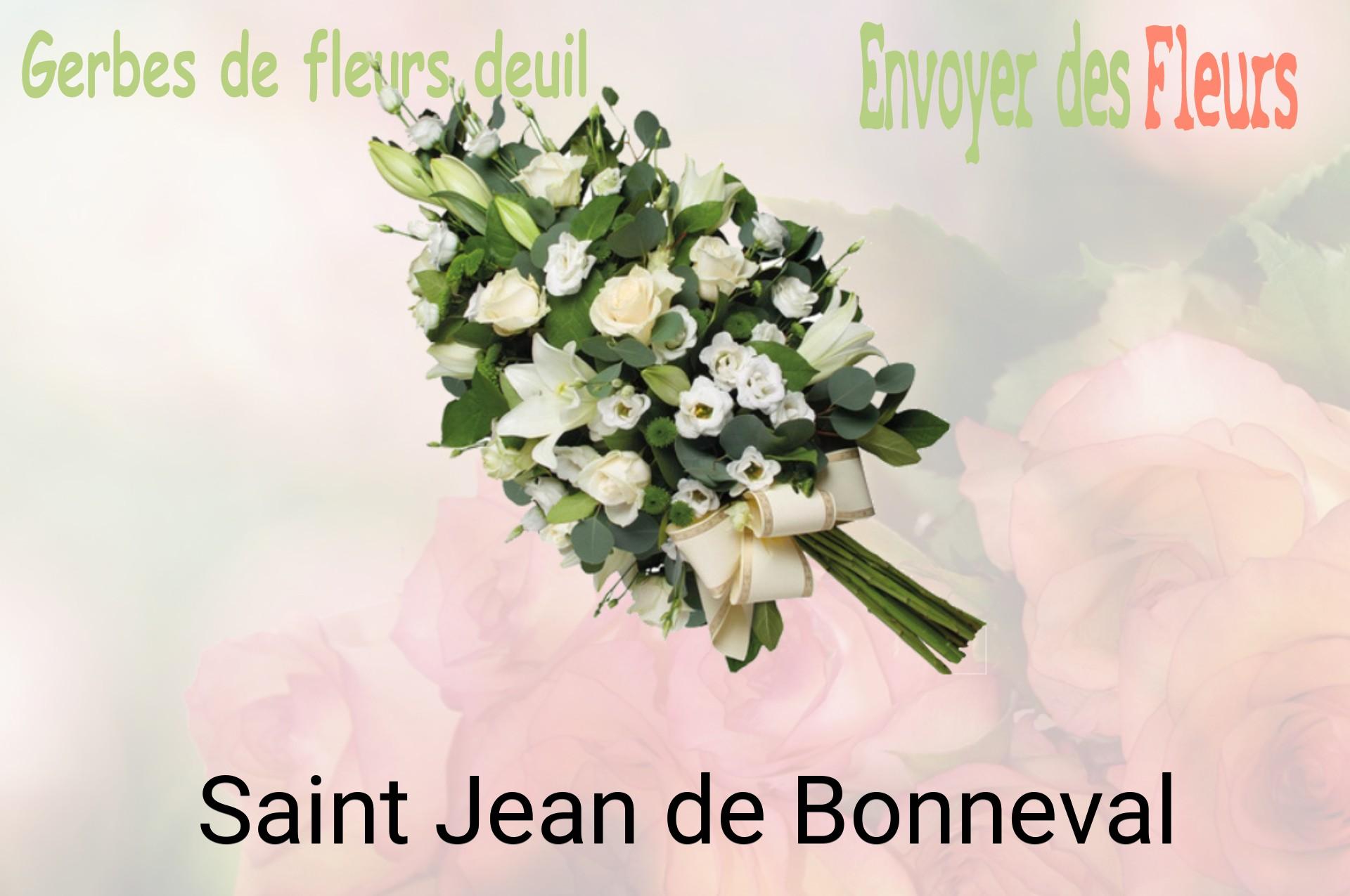 Gerbe de fleurs de deuil livrée à Saint-Jean-de-Bonneval